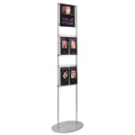 A4P poster holder with third A4P leaflets